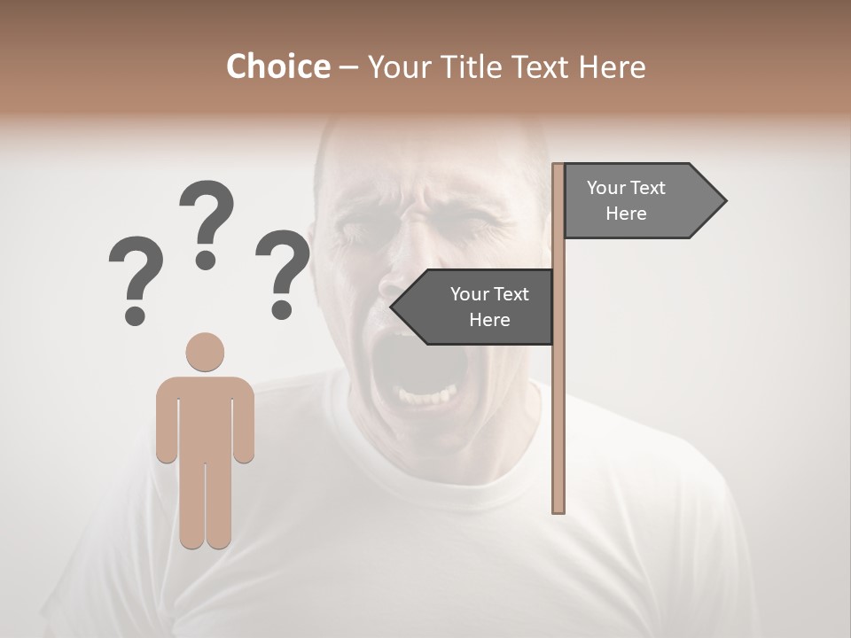 Face Negative Anger PowerPoint Template