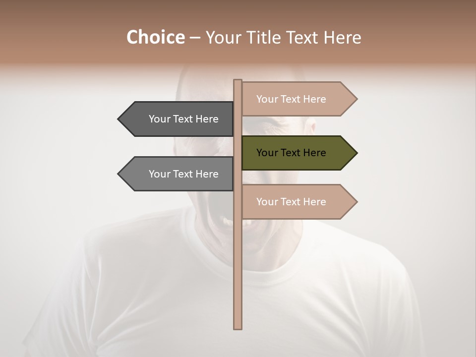 Face Negative Anger PowerPoint Template