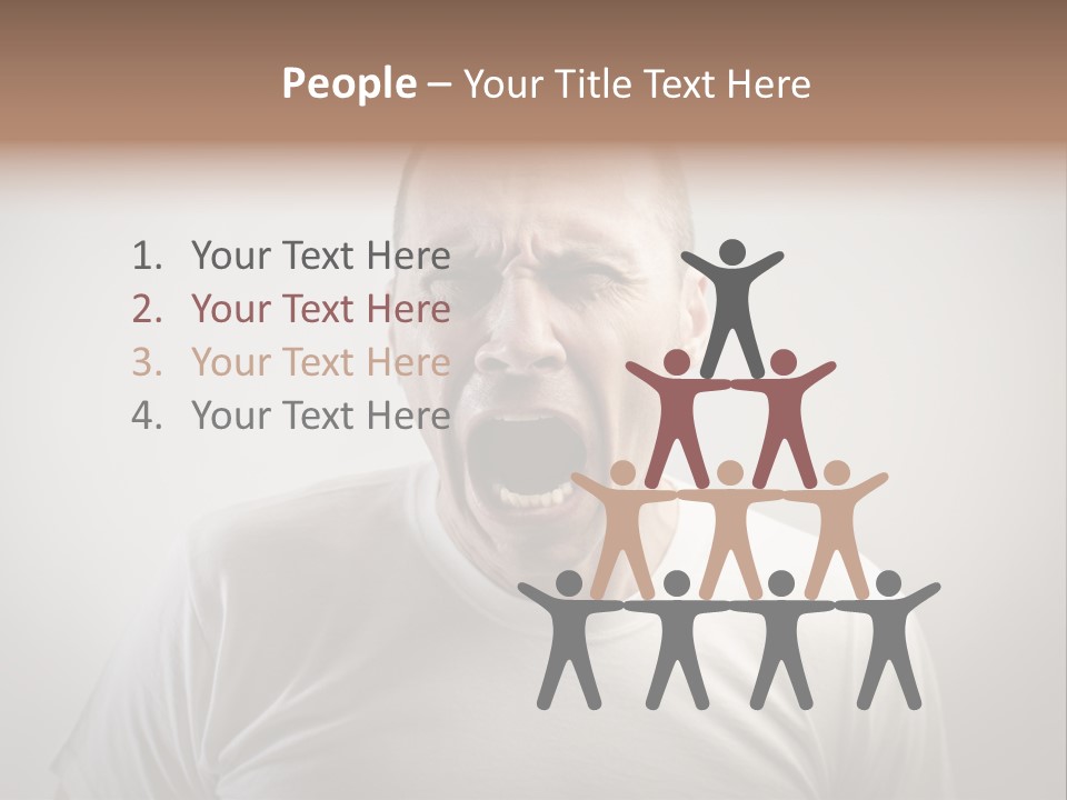 Face Negative Anger PowerPoint Template
