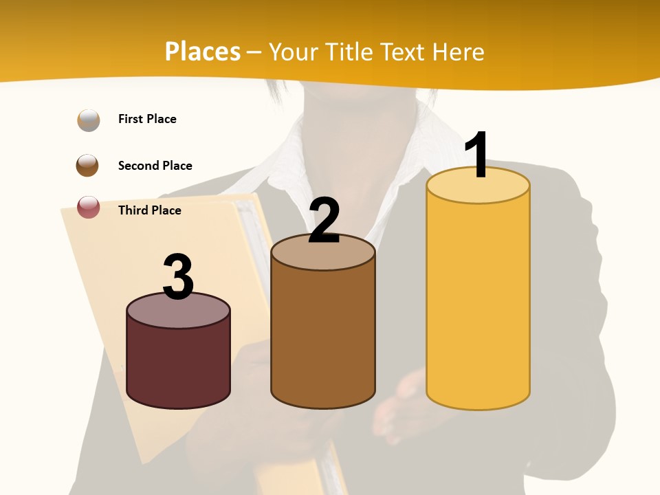 Gesture Suit African PowerPoint Template