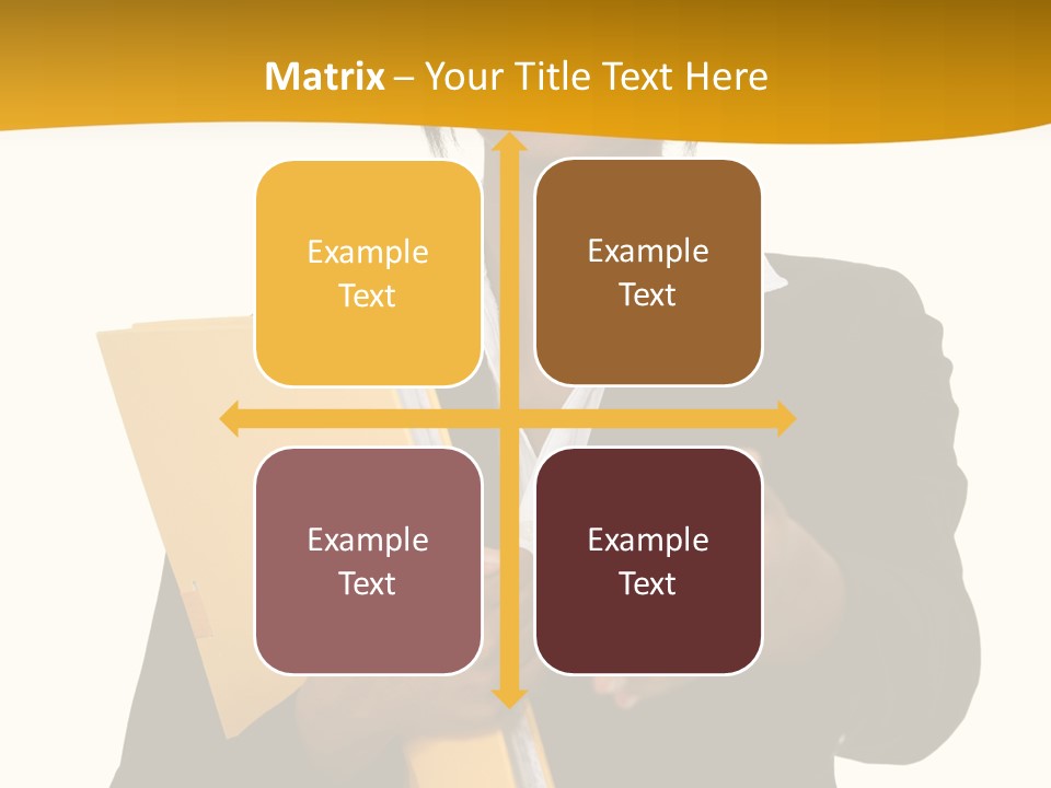 Gesture Suit African PowerPoint Template