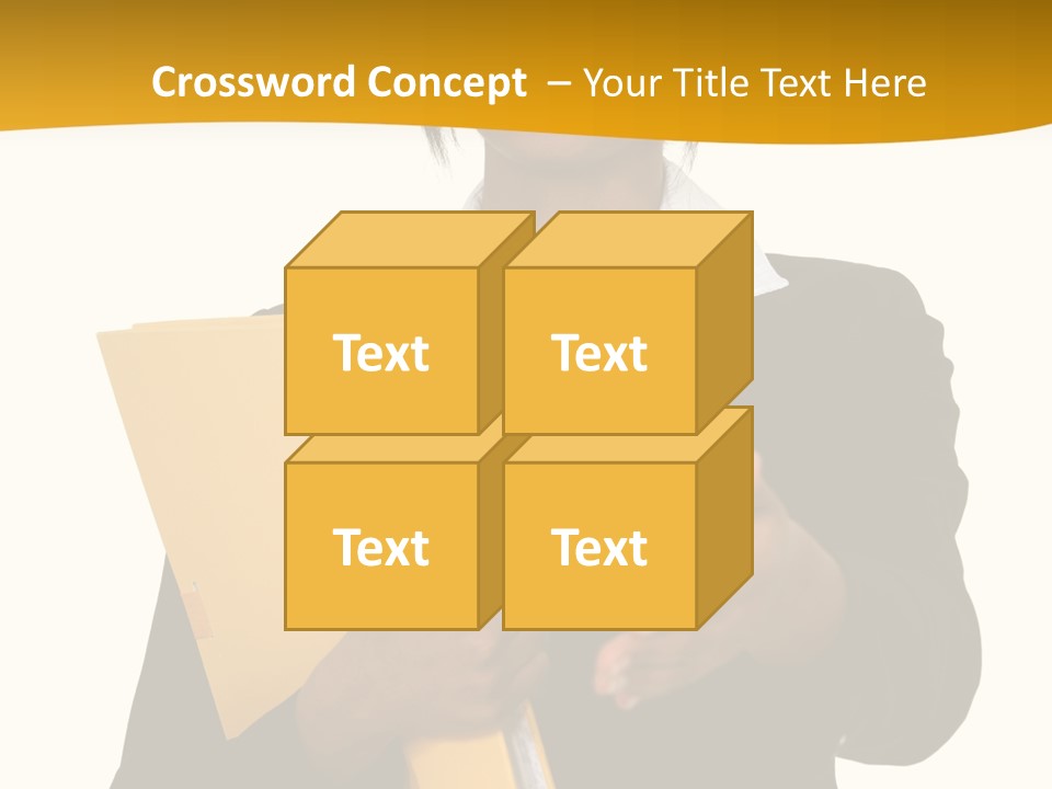Gesture Suit African PowerPoint Template