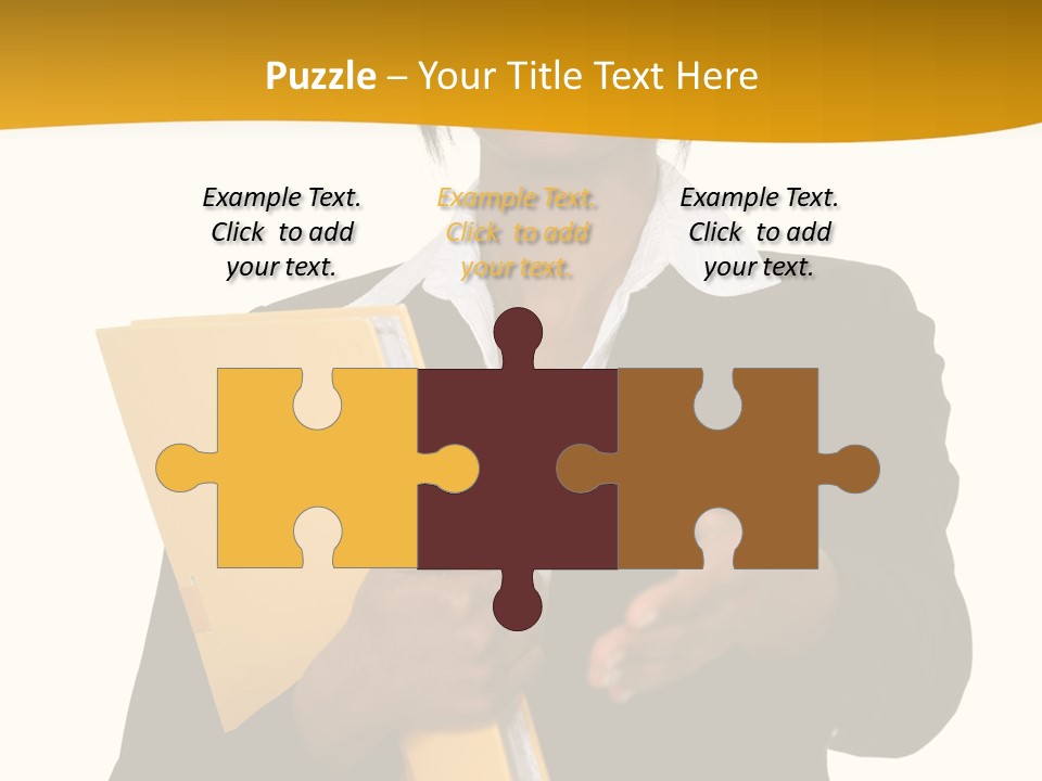 Gesture Suit African PowerPoint Template