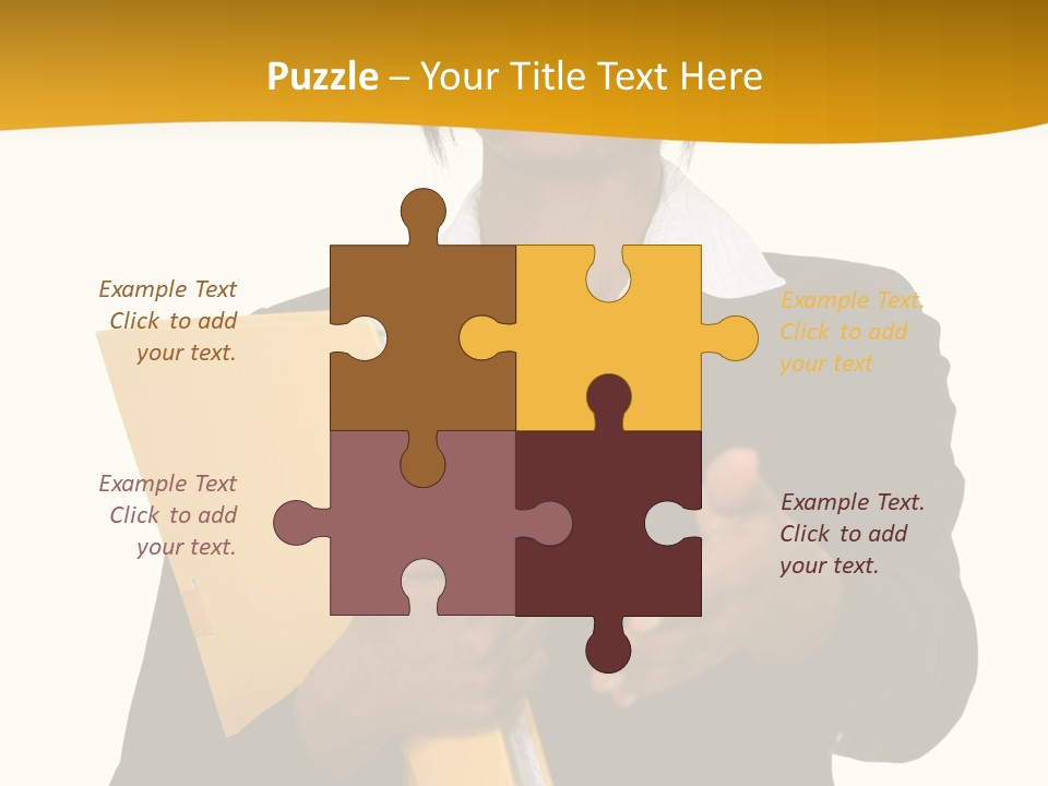 Gesture Suit African PowerPoint Template