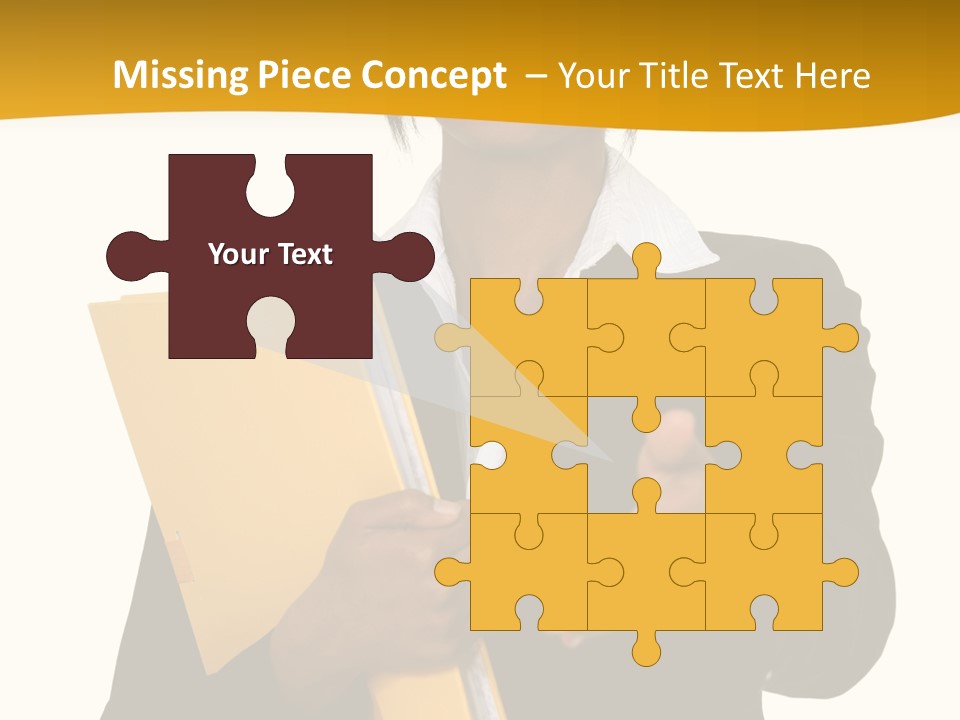 Gesture Suit African PowerPoint Template