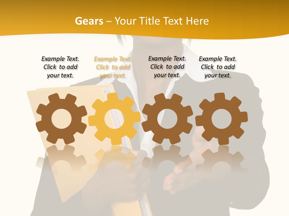 Gesture Suit African PowerPoint Template