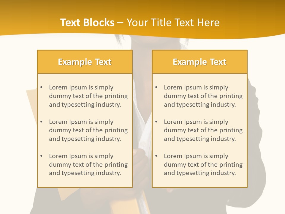 Gesture Suit African PowerPoint Template