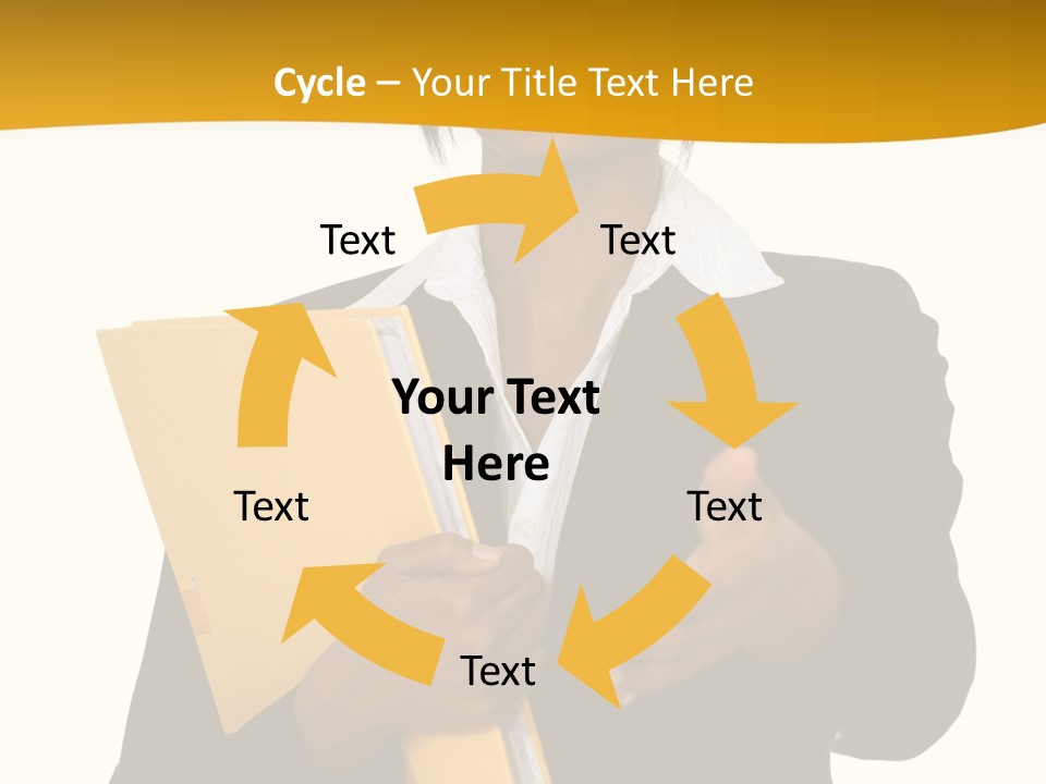 Gesture Suit African PowerPoint Template