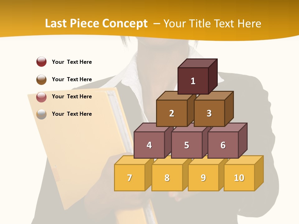 Gesture Suit African PowerPoint Template