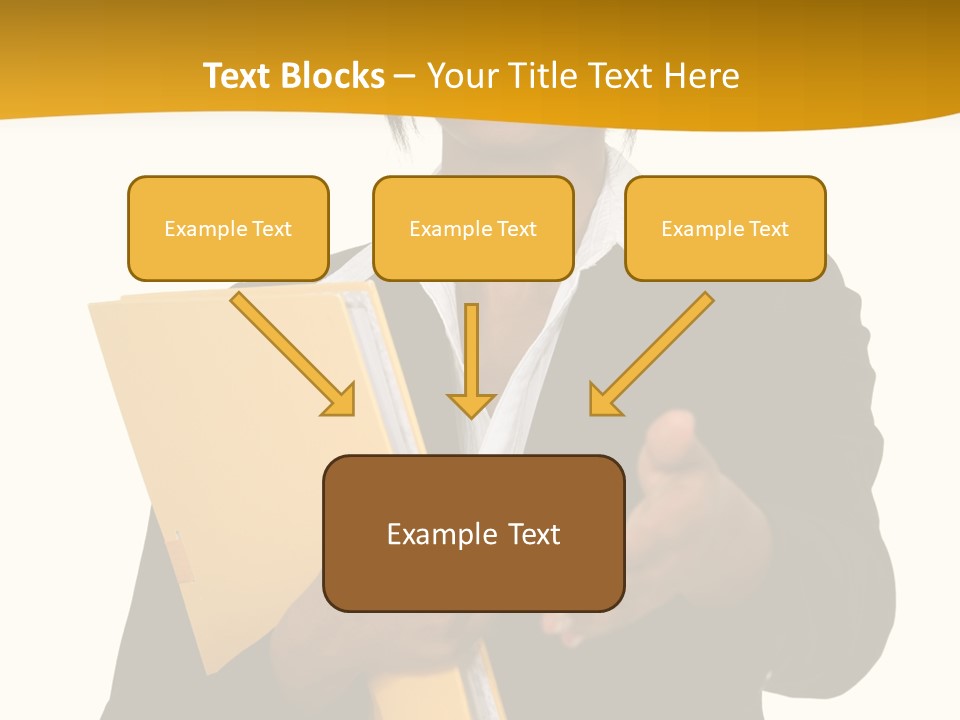 Gesture Suit African PowerPoint Template