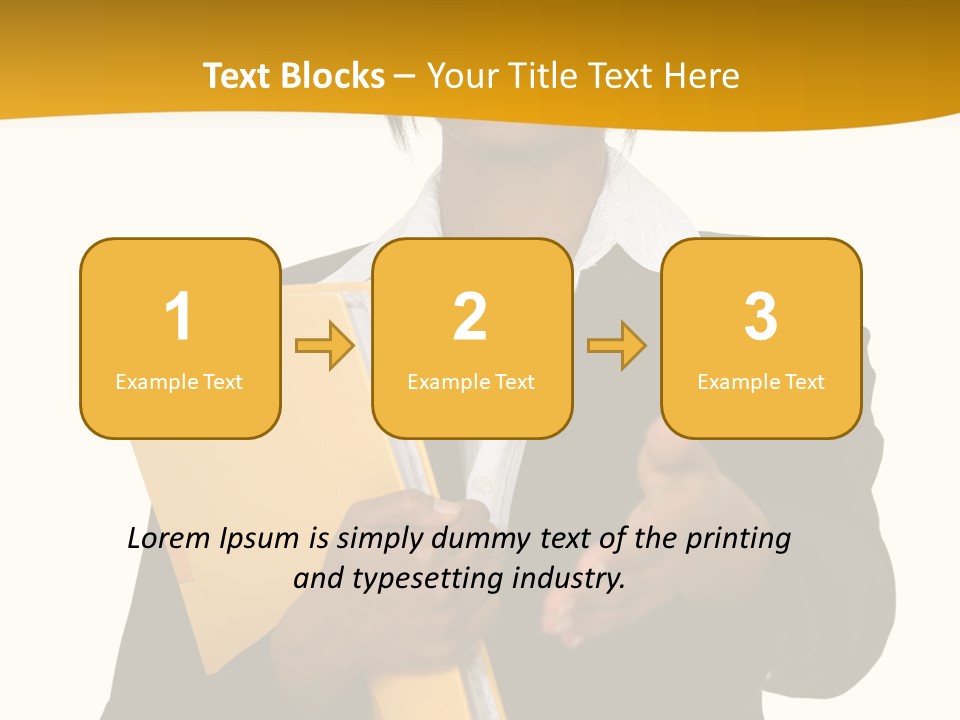 Gesture Suit African PowerPoint Template
