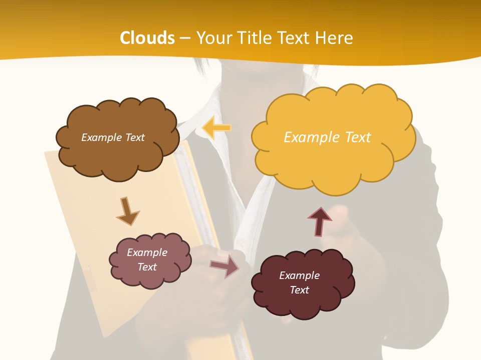 Gesture Suit African PowerPoint Template
