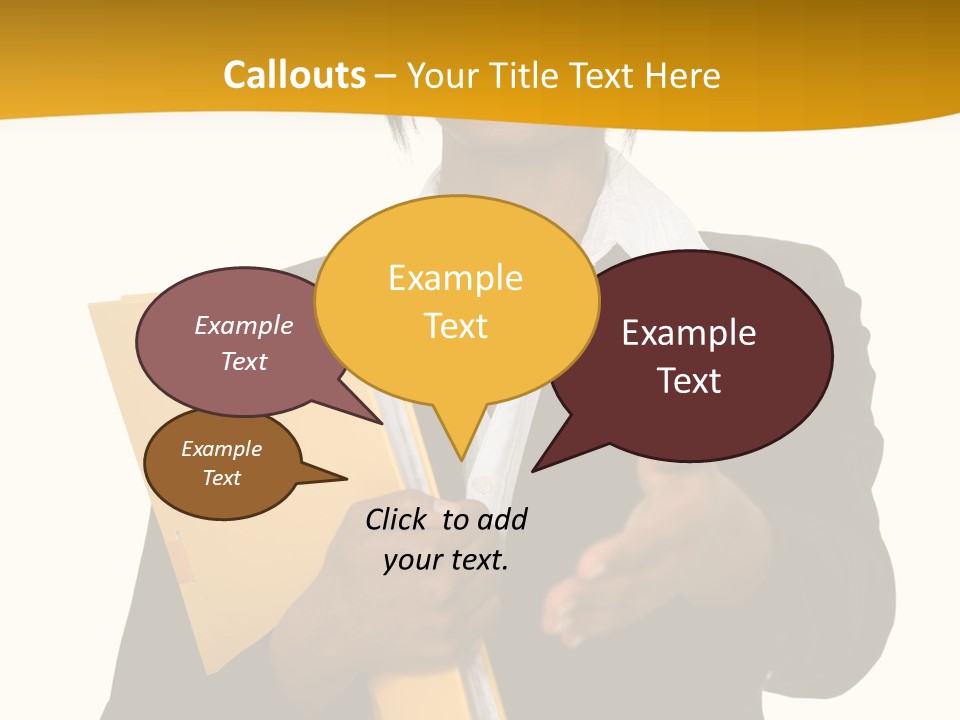 Gesture Suit African PowerPoint Template