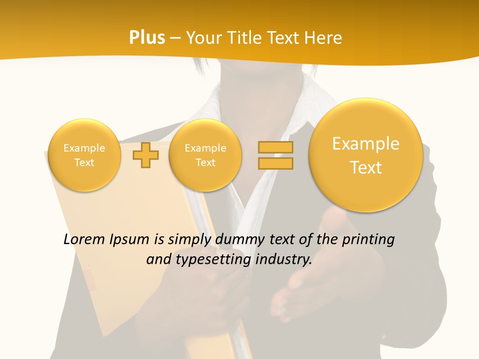 Gesture Suit African PowerPoint Template