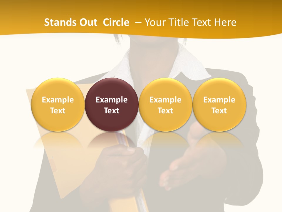 Gesture Suit African PowerPoint Template