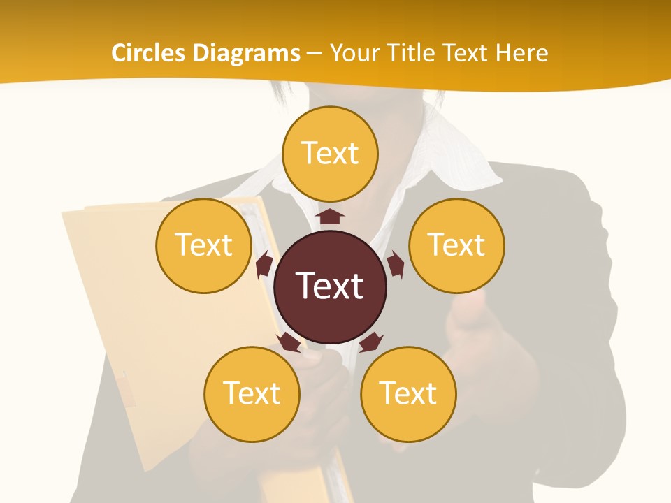 Gesture Suit African PowerPoint Template