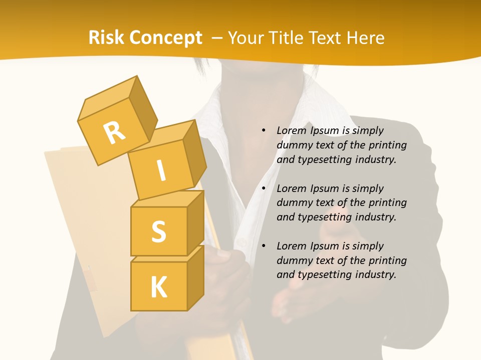 Gesture Suit African PowerPoint Template