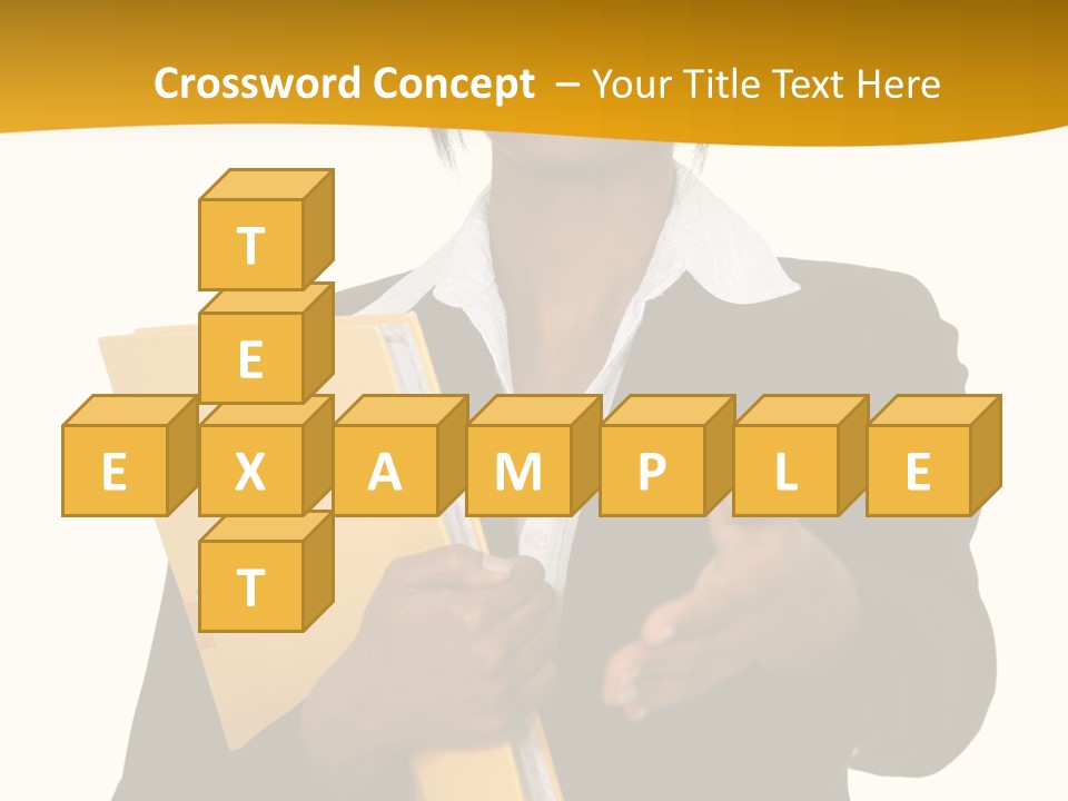 Gesture Suit African PowerPoint Template