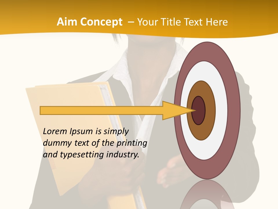 Gesture Suit African PowerPoint Template