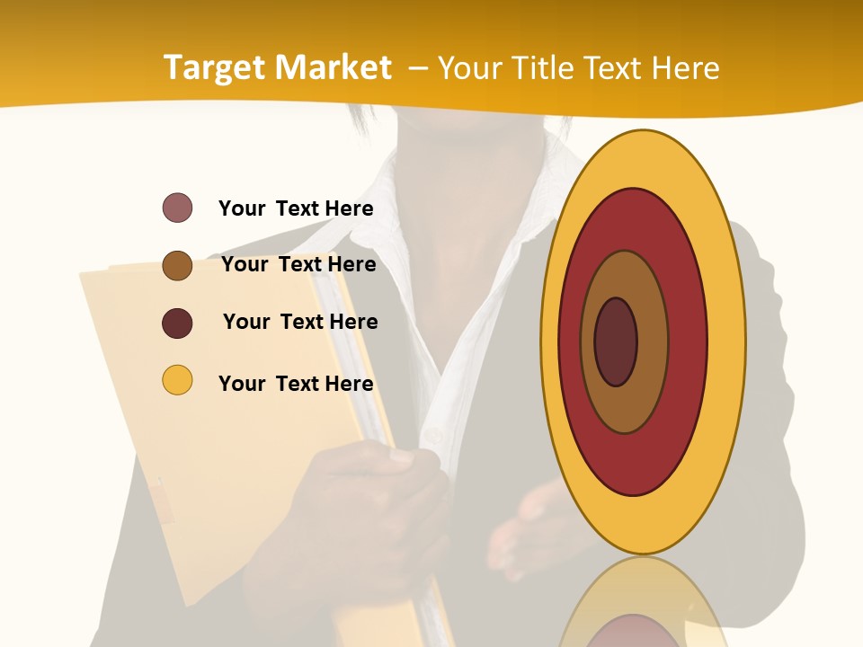 Gesture Suit African PowerPoint Template