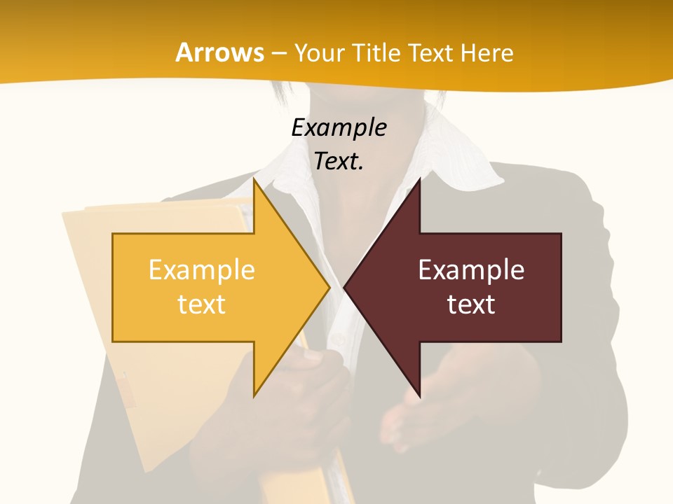 Gesture Suit African PowerPoint Template