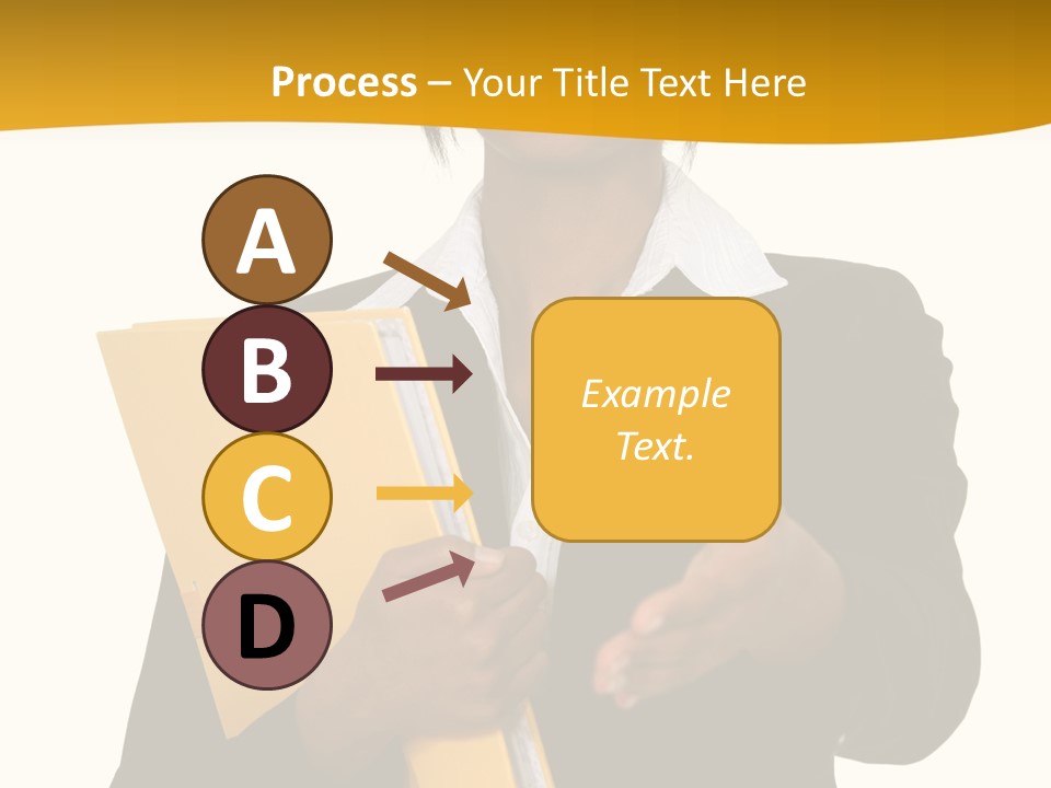 Gesture Suit African PowerPoint Template