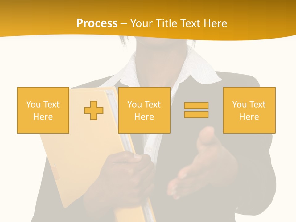 Gesture Suit African PowerPoint Template