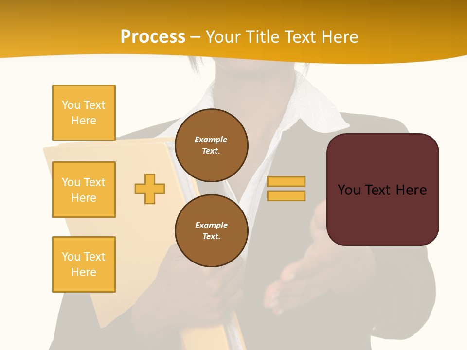 Gesture Suit African PowerPoint Template