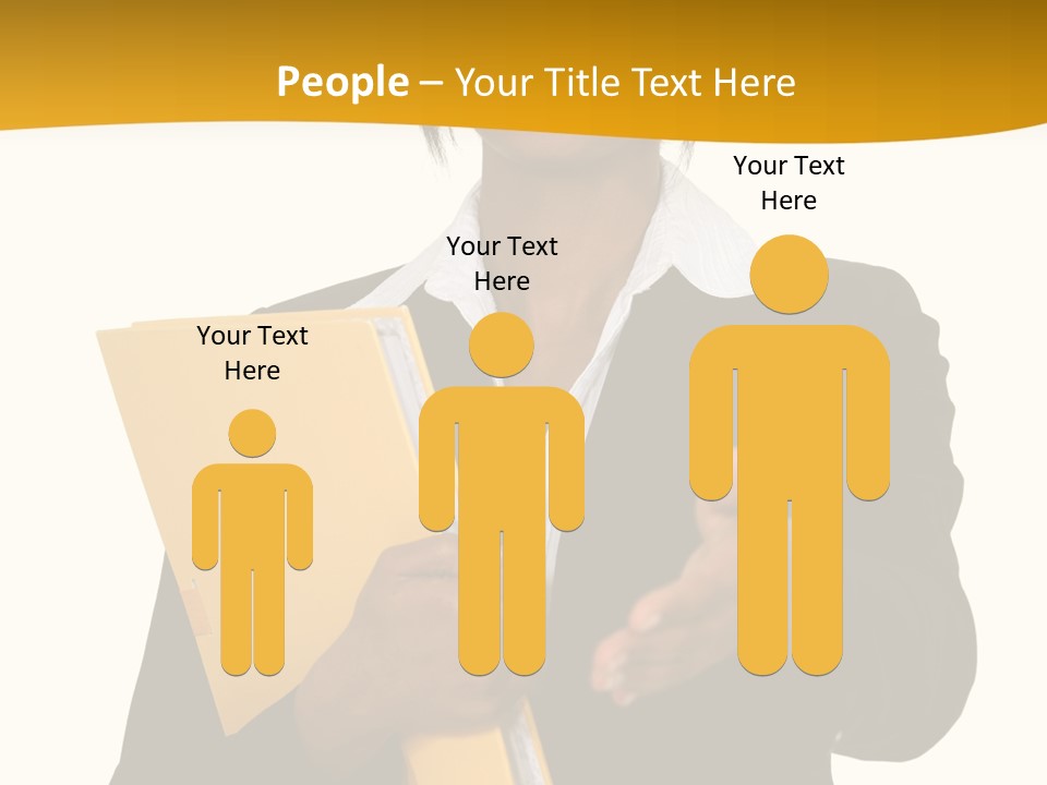 Gesture Suit African PowerPoint Template