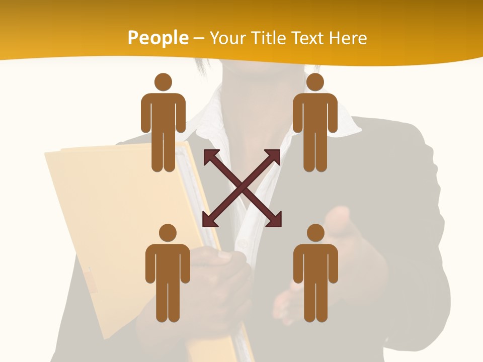 Gesture Suit African PowerPoint Template