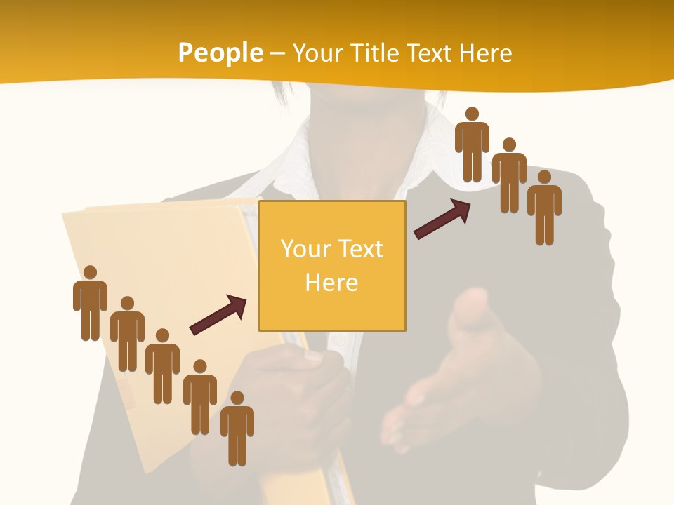 Gesture Suit African PowerPoint Template