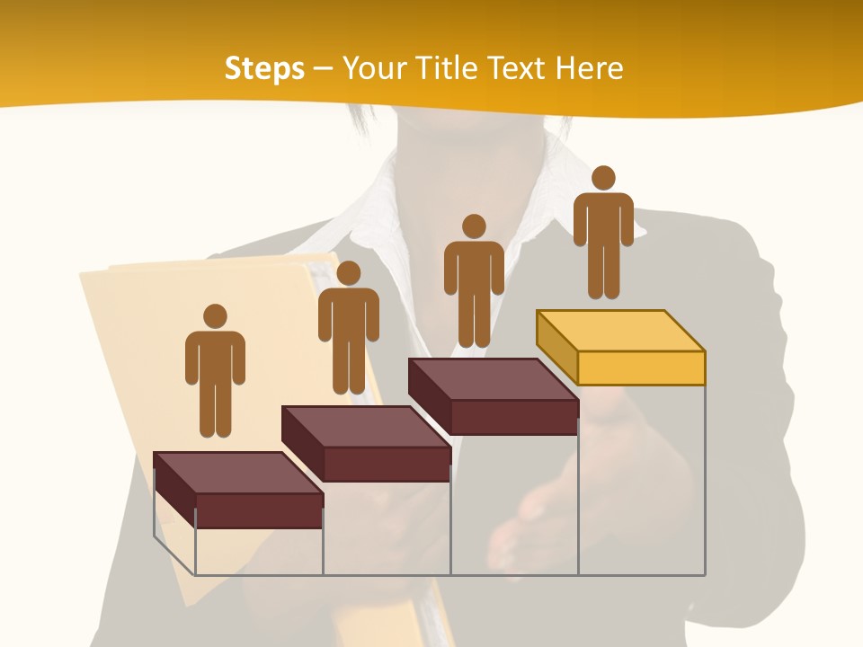 Gesture Suit African PowerPoint Template