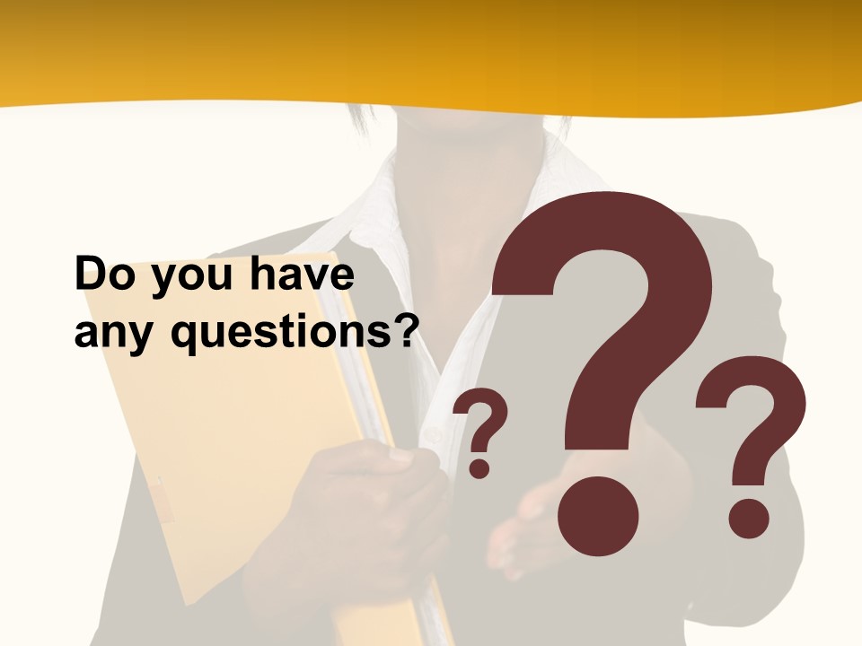 Gesture Suit African PowerPoint Template