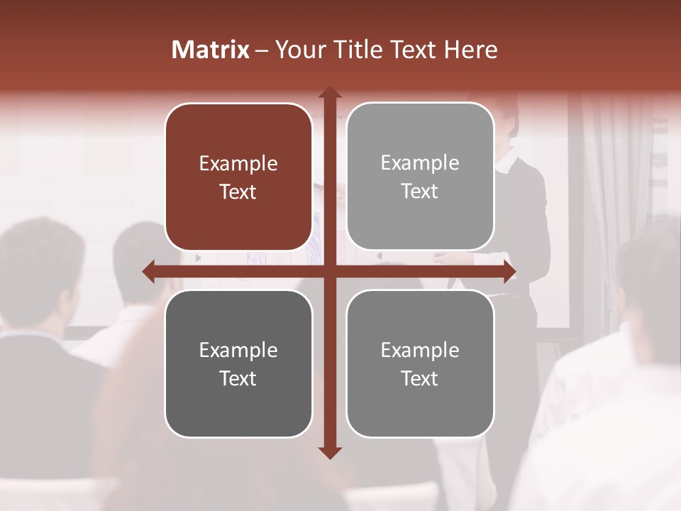 Audience Looking White PowerPoint Template