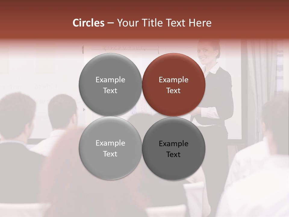 Audience Looking White PowerPoint Template