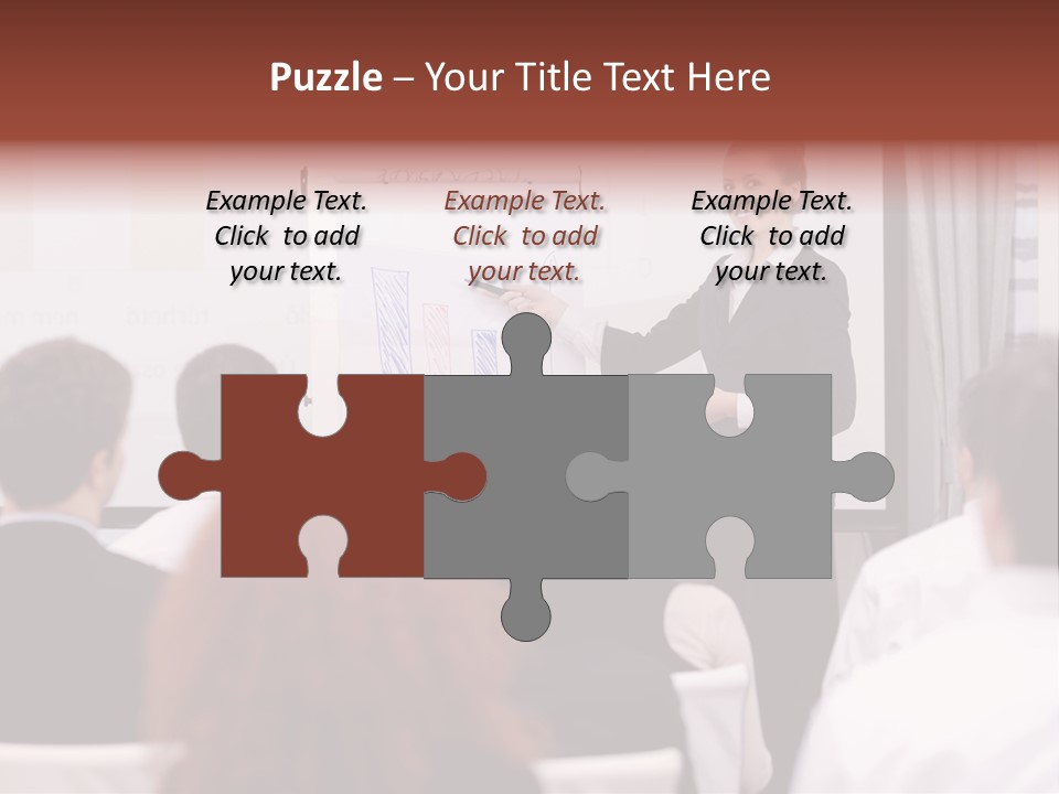 Audience Looking White PowerPoint Template