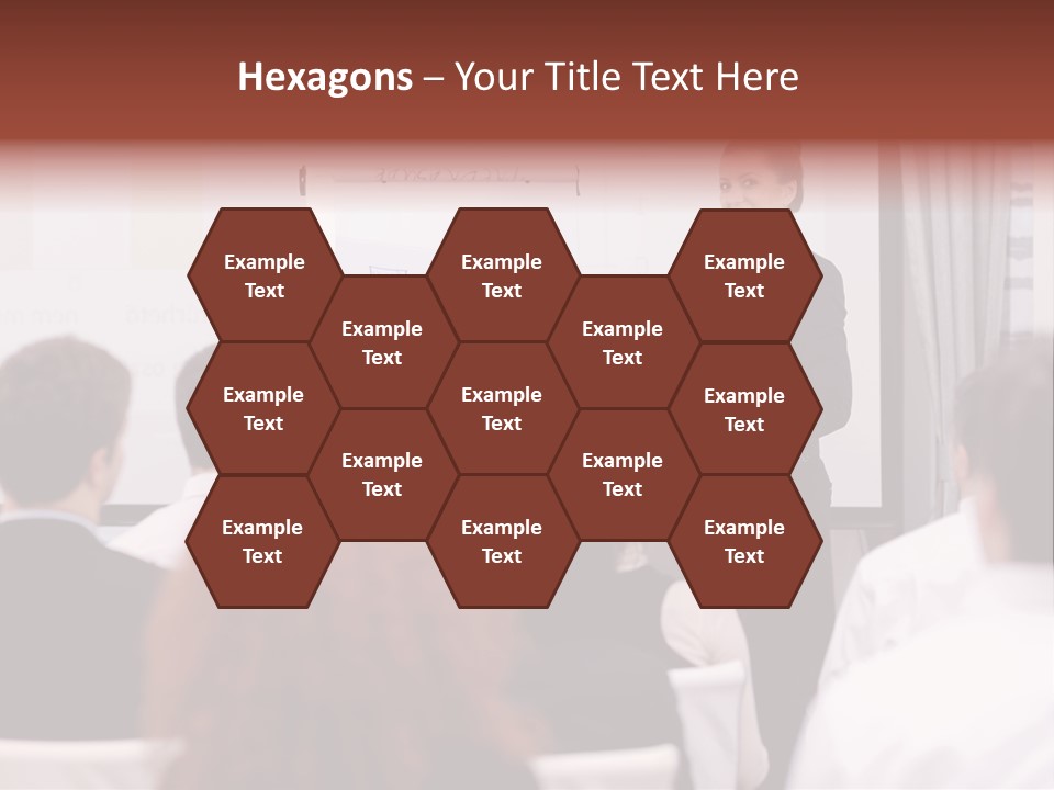 Audience Looking White PowerPoint Template