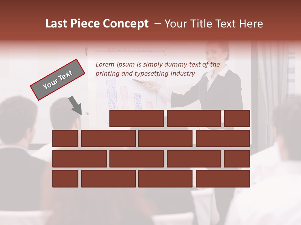Audience Looking White PowerPoint Template