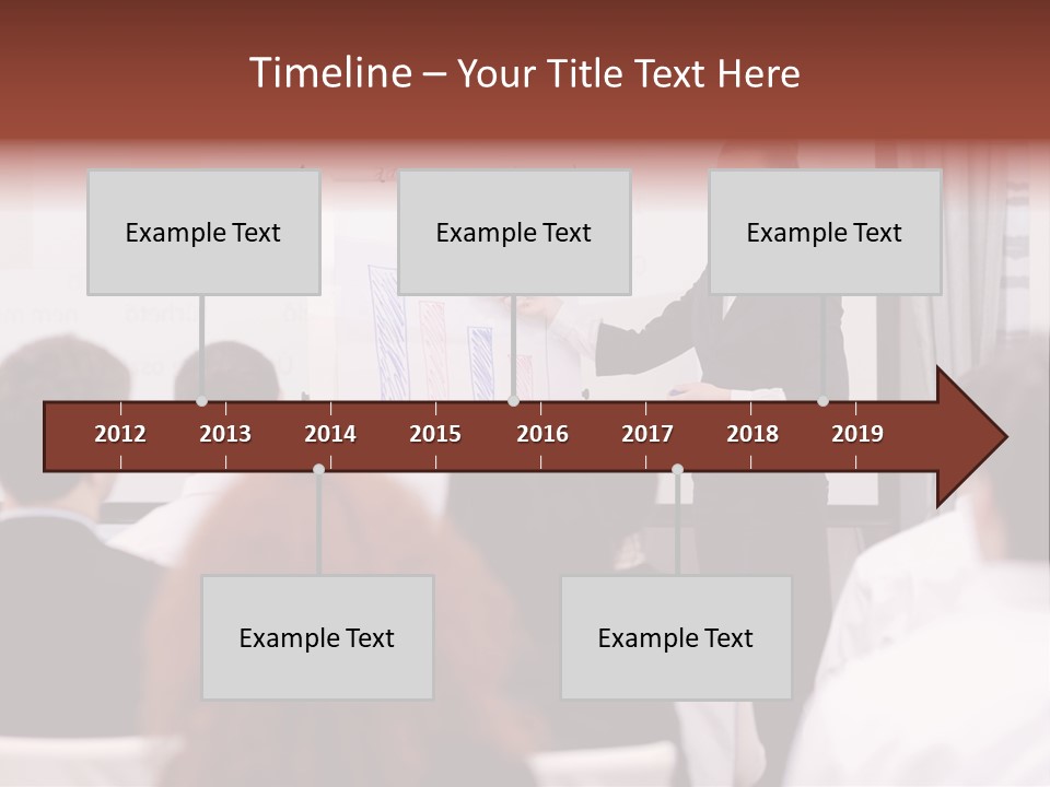 Audience Looking White PowerPoint Template