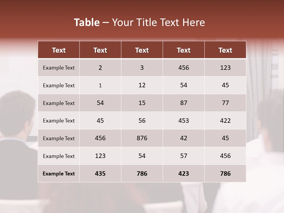 Audience Looking White PowerPoint Template