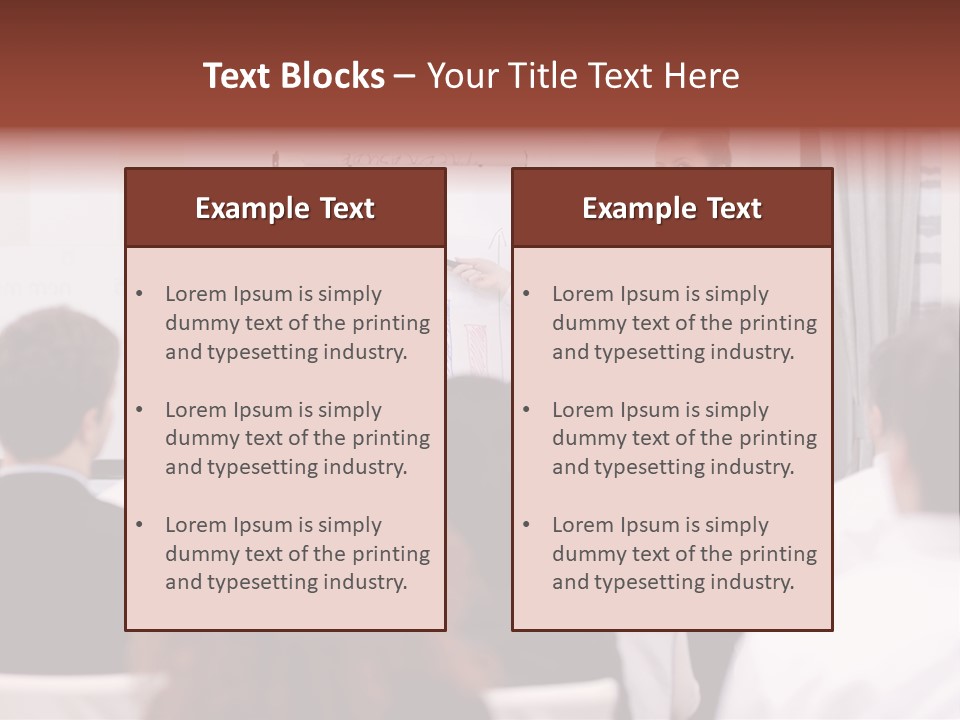 Audience Looking White PowerPoint Template