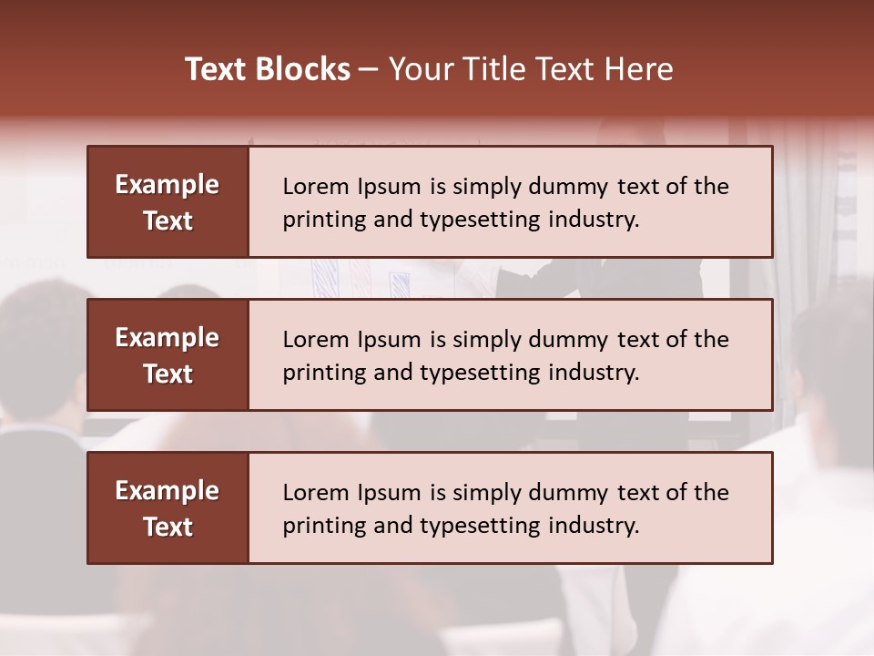 Audience Looking White PowerPoint Template