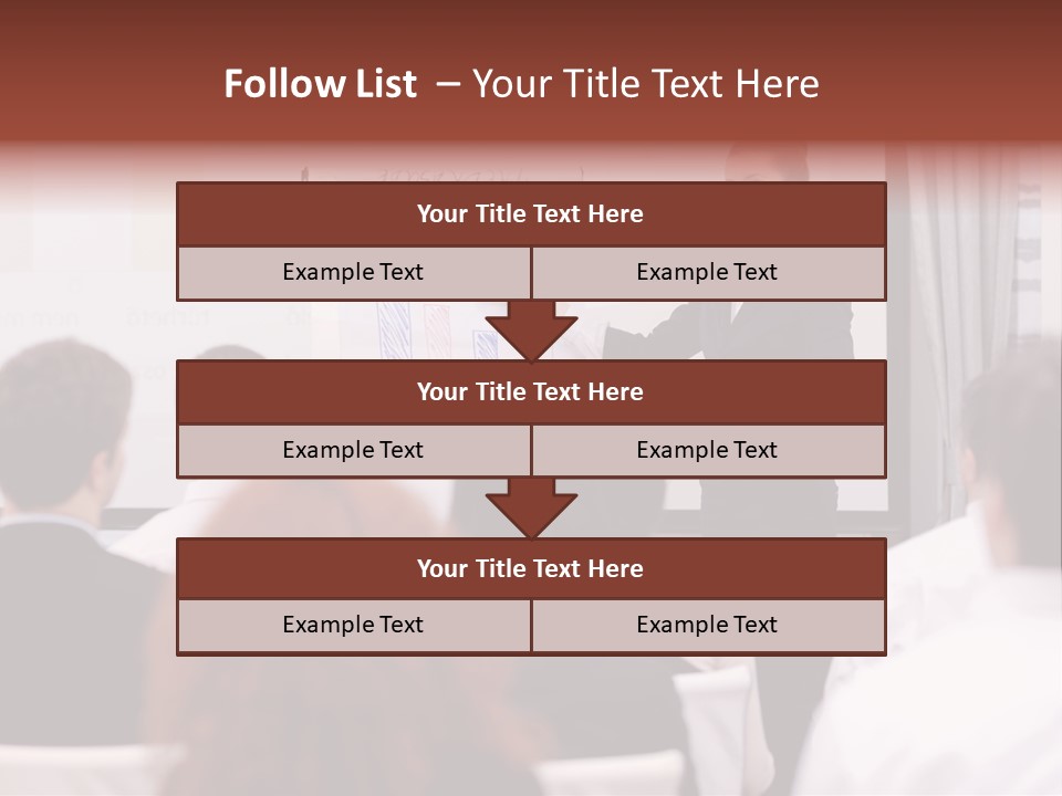 Audience Looking White PowerPoint Template