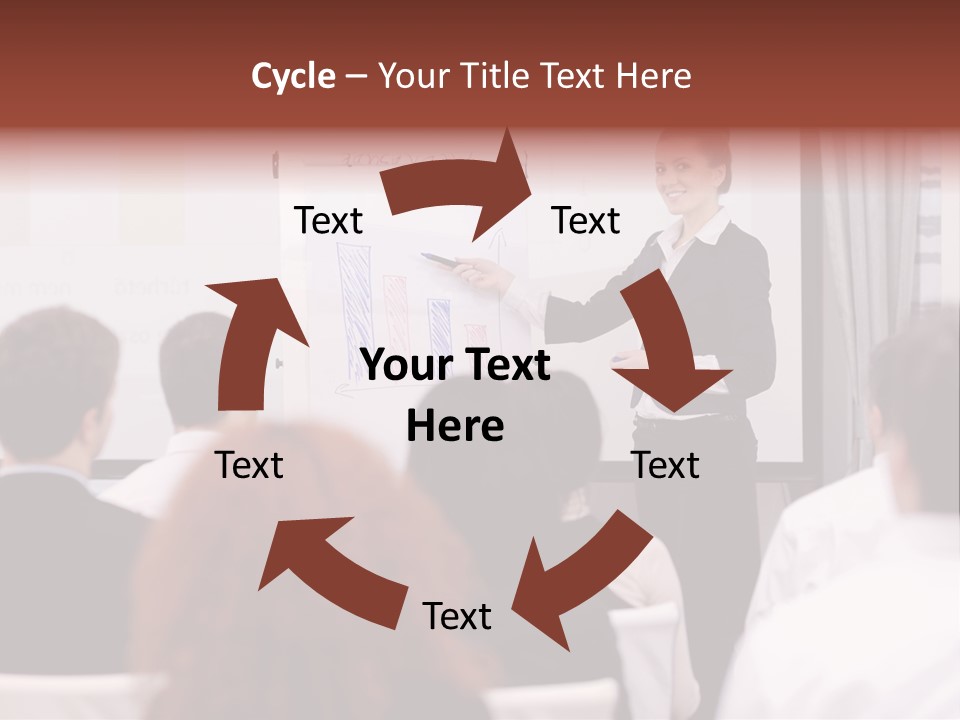 Audience Looking White PowerPoint Template