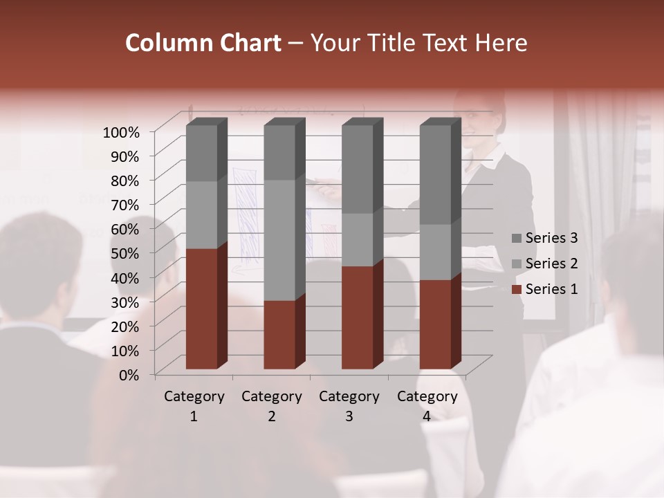 Audience Looking White PowerPoint Template