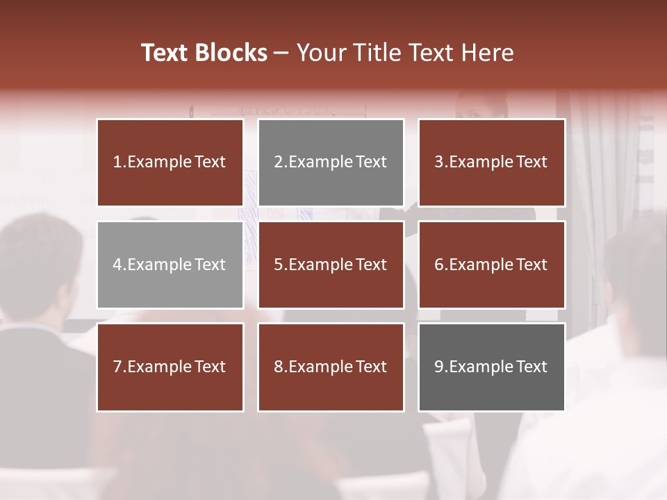 Audience Looking White PowerPoint Template