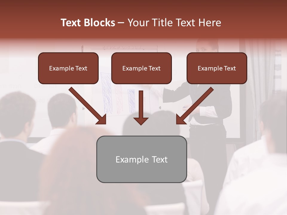 Audience Looking White PowerPoint Template