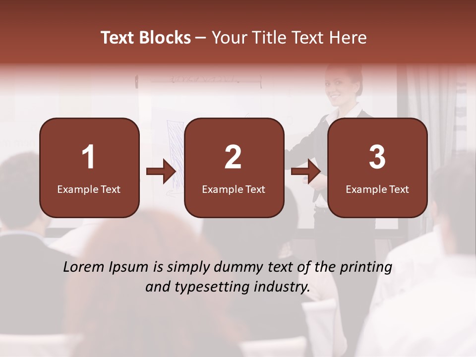 Audience Looking White PowerPoint Template