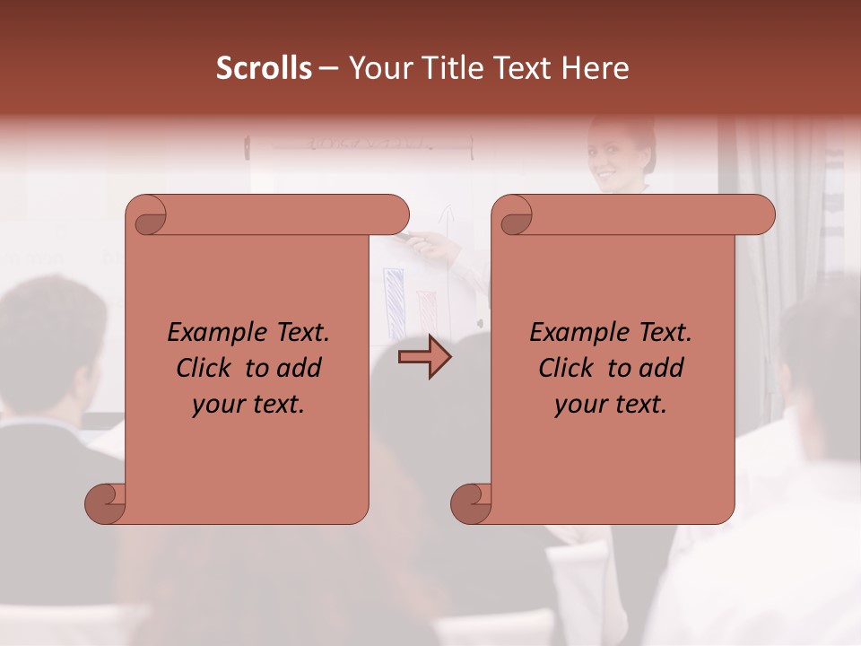 Audience Looking White PowerPoint Template