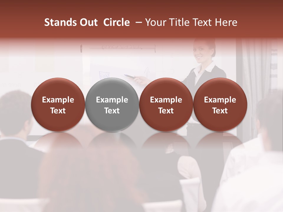 Audience Looking White PowerPoint Template